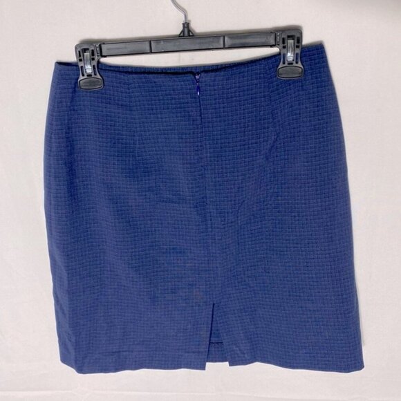 Vintage Emblem Blue Micro Plaid Mini Skirt 8 - Picture 2 of 11